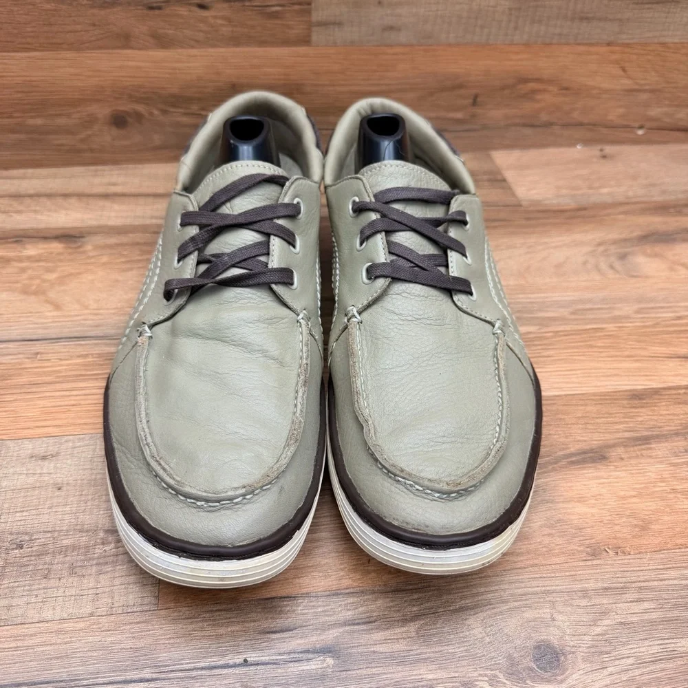 Puma volvo ocean Race Men's size 11.5 Gray Leather Boat Shoes